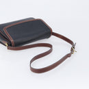 Bally Shoulder Bag Leather Black Gold Auth 201721-7