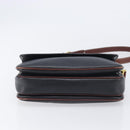 Bally Shoulder Bag Leather Black Gold Auth 201721-9