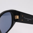 CHANEL Sunglasses metal Black CC Auth 201729M-10