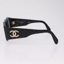 CHANEL Sunglasses metal Black CC Auth 201729M-8