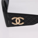 CHANEL Sunglasses metal Black CC Auth 201729M-9