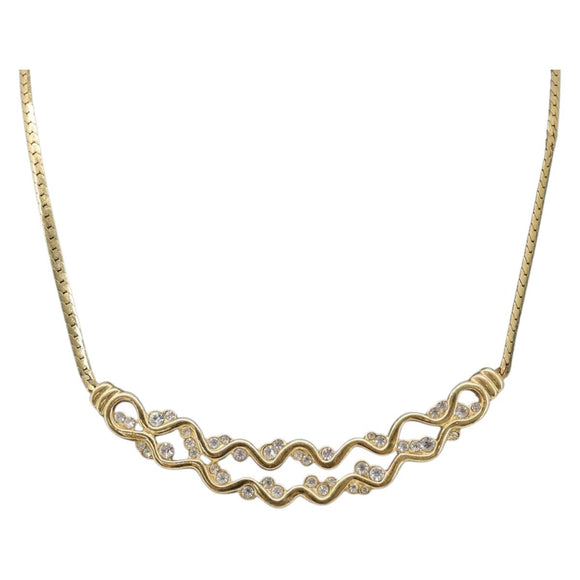 GIVENCHY Necklace metal Gold Auth 201734M