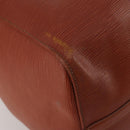 LOUIS VUITTON Epi Keepall 50 Boston Bag Brown M42968 LV Auth 201880-11