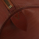 LOUIS VUITTON Epi Keepall 50 Boston Bag Brown M42968 LV Auth 201880-16