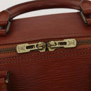 LOUIS VUITTON Epi Keepall 50 Boston Bag Brown M42968 LV Auth 201880-18