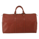 LOUIS VUITTON Epi Keepall 50 Boston Bag Brown M42968 LV Auth 201880-3