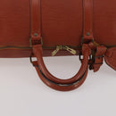 LOUIS VUITTON Epi Keepall 50 Boston Bag Brown M42968 LV Auth 201880-7