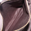 Miu Miu Matelasse Hand Bag Leather 2way Gray Gold Auth 201882V-23
