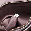 Miu Miu Matelasse Hand Bag Leather 2way Gray Gold Auth 201882V-25