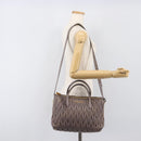 Miu Miu Matelasse Hand Bag Leather 2way Gray Gold Auth 201882V-26