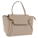 CELINE Belt Bag Hand Bag Leather Beige Gold Auth 201889V-1