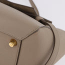 CELINE Belt Bag Hand Bag Leather Beige Gold Auth 201889V-13