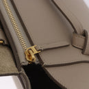 CELINE Belt Bag Hand Bag Leather Beige Gold Auth 201889V-19