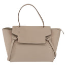 CELINE Belt Bag Hand Bag Leather Beige Gold Auth 201889V-2