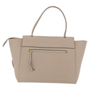 CELINE Belt Bag Hand Bag Leather Beige Gold Auth 201889V-4