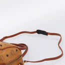 MCM Logogram Vicetos Boston Bag PVC Leather 2way Brown Gold Auth 201891A-10