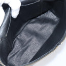 CELINE Circle Macadam Canvas Hand Bag PVC 2way Black Gold Auth 201894-19