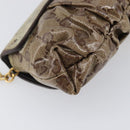 GUCCI GG Crystal Histeria Bag Coated Canvas Beige Gold 208710 Auth 201897-13