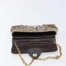 GUCCI GG Crystal Histeria Bag Coated Canvas Beige Gold 208710 Auth 201897-17