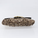 GUCCI GG Crystal Histeria Bag Coated Canvas Beige Gold 208710 Auth 201897-9