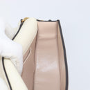 Chloe Nile Minaudière Hand Bag Leather 2way White Gold Auth 201900A-22