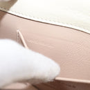 Chloe Nile Minaudière Hand Bag Leather 2way White Gold Auth 201900A-25