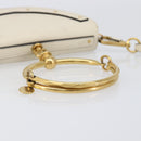 Chloe Nile Minaudière Hand Bag Leather 2way White Gold Auth 201900A-7