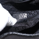 GUCCI Jackie Hand Bag Canvas Black Silver 002 1067 Auth 201904-12