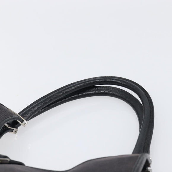 GUCCI Jackie Hand Bag Canvas Black Silver 002 1067 Auth 201904