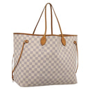 LOUIS VUITTON Damier Azur Neverfull GM Tote Bag N41360 LV Auth 201906-1
