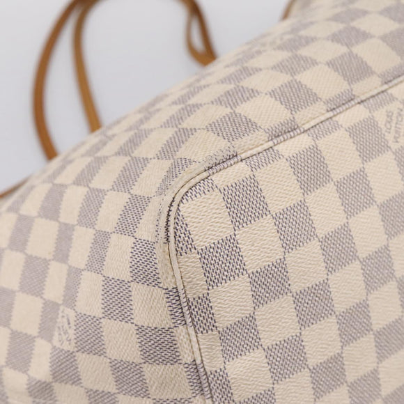 LOUIS VUITTON Damier Azur Neverfull GM Tote Bag N41360 LV Auth 201906