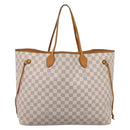 LOUIS VUITTON Damier Azur Neverfull GM Tote Bag N41360 LV Auth 201906-2