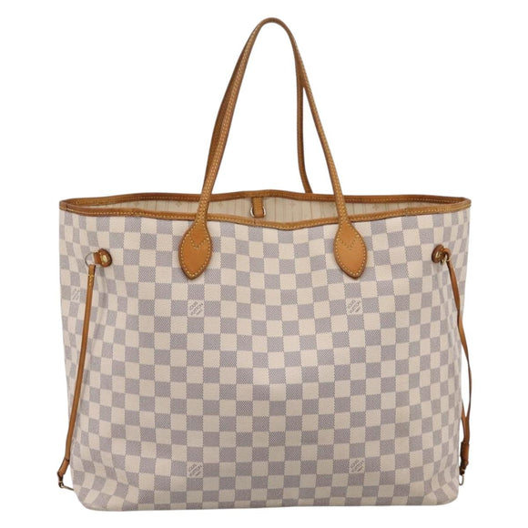 LOUIS VUITTON Damier Azur Neverfull GM Tote Bag N41360 LV Auth 201906