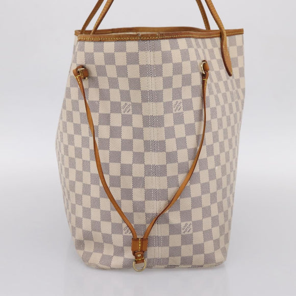 LOUIS VUITTON Damier Azur Neverfull GM Tote Bag N41360 LV Auth 201906