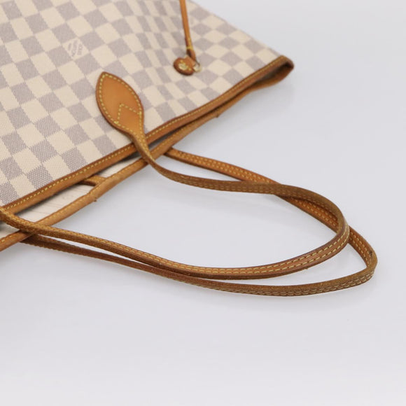 LOUIS VUITTON Damier Azur Neverfull GM Tote Bag N41360 LV Auth 201906