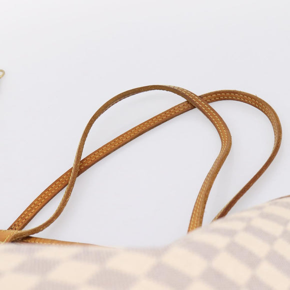 LOUIS VUITTON Damier Azur Neverfull GM Tote Bag N41360 LV Auth 201906