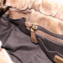 Miu Miu Hand Bag Vitellolux 2way Brown Gold Auth 201908-21