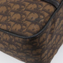 Christian Dior Trotter Canvas Chain Bag PVC Romantic Brown Silver Auth 201909V-13
