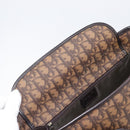 Christian Dior Trotter Canvas Chain Bag PVC Romantic Brown Silver Auth 201909V-15
