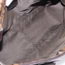 Christian Dior Trotter Canvas Chain Bag PVC Romantic Brown Silver Auth 201909V-17