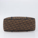 Christian Dior Trotter Canvas Chain Bag PVC Romantic Brown Silver Auth 201909V-9