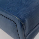 LOUIS VUITTON Epi Keepall 45 Boston Bag Blue M42975 LV Auth 201910-13