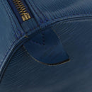 LOUIS VUITTON Epi Keepall 45 Boston Bag Blue M42975 LV Auth 201910-15