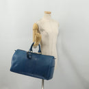 LOUIS VUITTON Epi Keepall 45 Boston Bag Blue M42975 LV Auth 201910-22