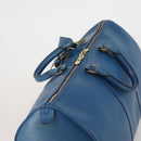LOUIS VUITTON Epi Keepall 45 Boston Bag Blue M42975 LV Auth 201910-6