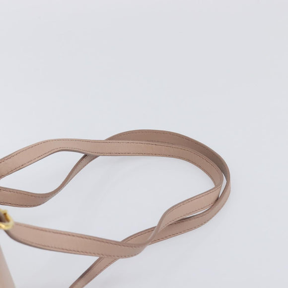 Miu Miu Matelasse Backpack Leather Pink Gold Auth 201912V