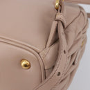Miu Miu Matelasse Backpack Leather Pink Gold Auth 201912V-14