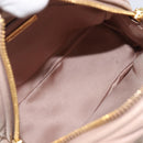 Miu Miu Matelasse Backpack Leather Pink Gold Auth 201912V-19