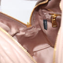 Miu Miu Matelasse Backpack Leather Pink Gold Auth 201912V-21