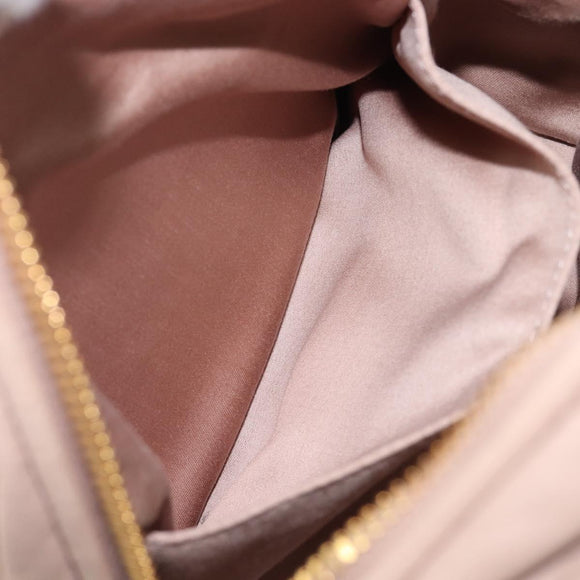 Miu Miu Matelasse Backpack Leather Pink Gold Auth 201912V